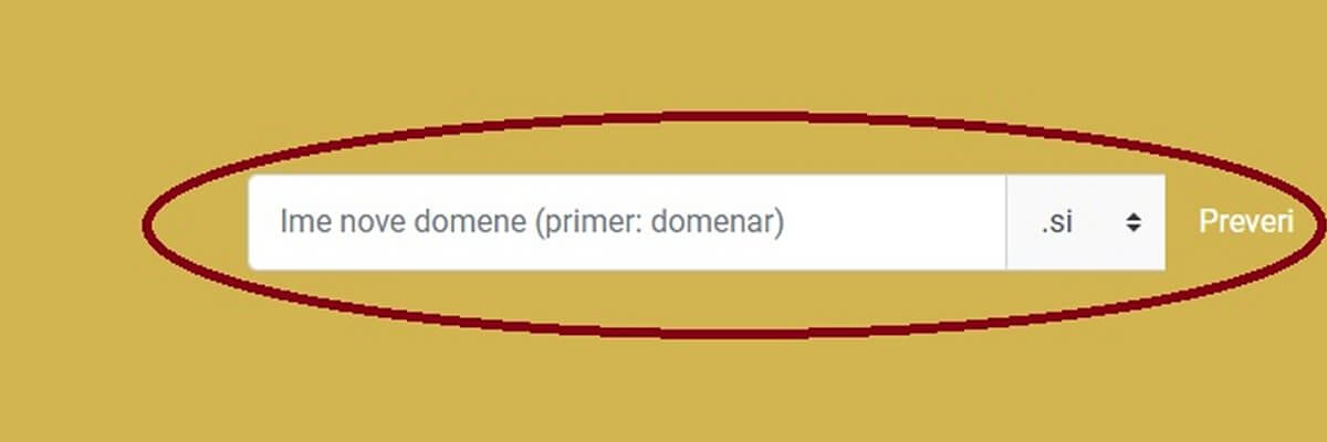 Preverjanje razpoložljivosti domene Preverjanje razpoložljivosti domene